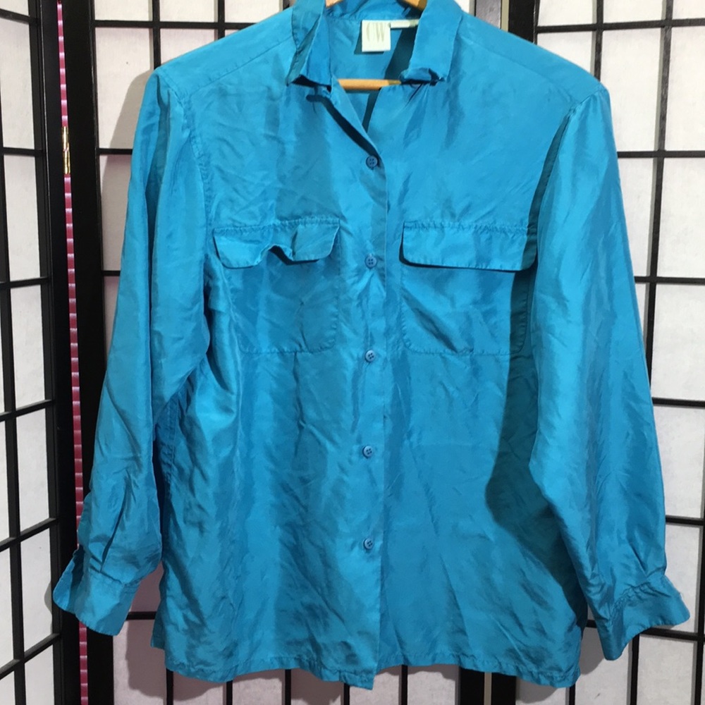 Clifford & Willis 100% Silk Blouse Size XS